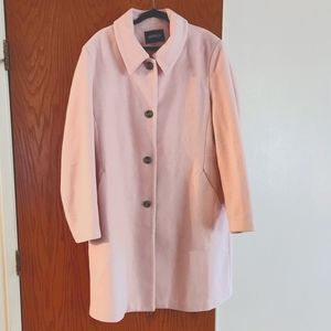 Metrostyle 20 Tall light pink wool dress walker wool coat
